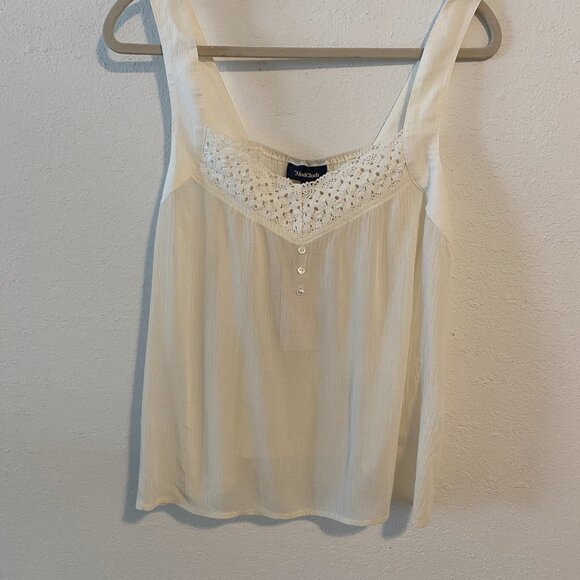 Modcloth Ivory Lace Tank Blouse - Picture 2 of 4